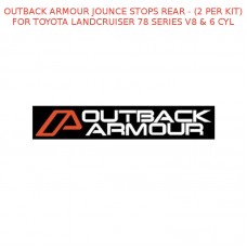 OUTBACK ARMOUR JOUNCE STOPS REAR - (2 PER KIT) FOR TOYOTA LANDCRUISER 78 SERIES V8 & 6 CYL